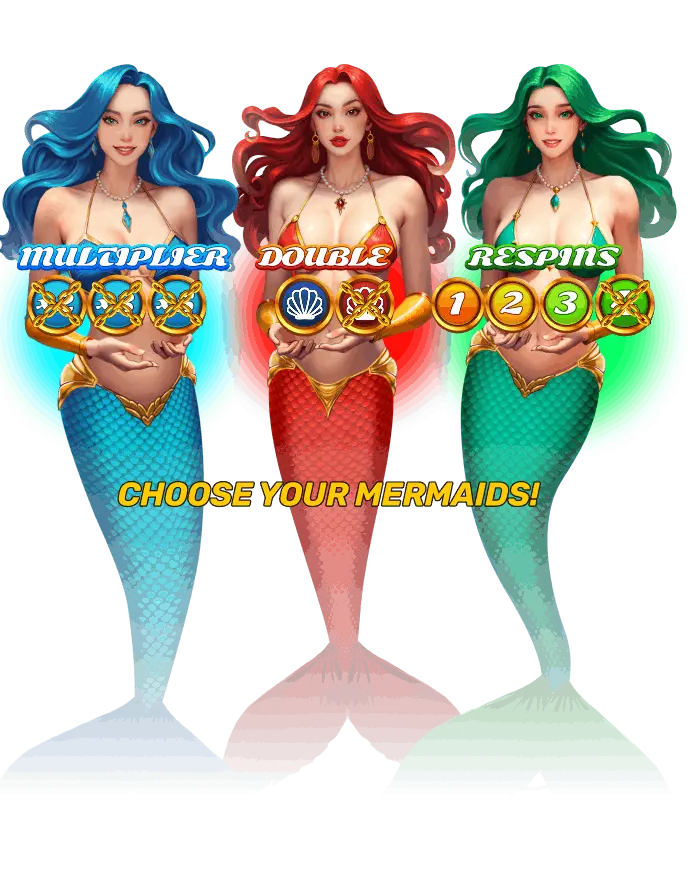 3 hot mermaids